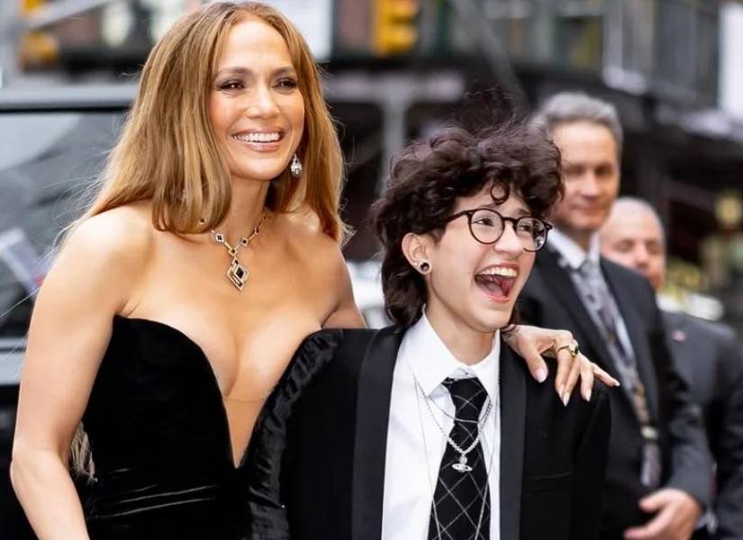 Fotografía de Jennifer Lopez y su hija Emme