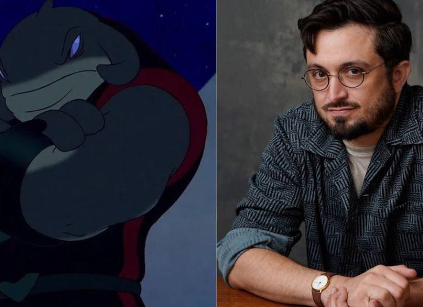 Capitán Gantu (i) y el director Dean Fleischer-Camp (d).