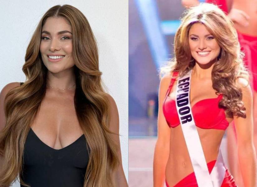 Constanza Báez ahora (i) y en 2013 (d)