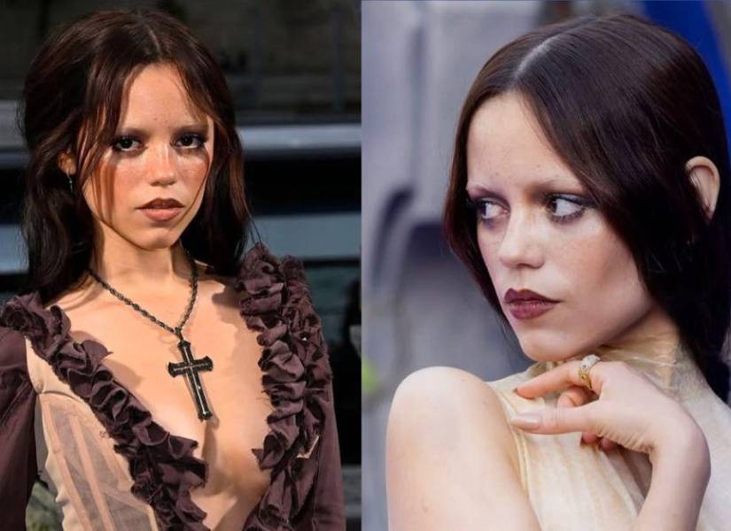 Jenna Ortega acudió con un look similar a la premier de Merlina 2 en París.