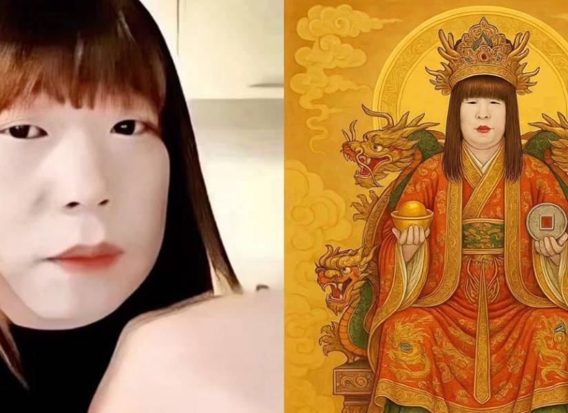 Sister Hong ha desatado una ola de memes en redes sociales, mucho de ellos catalogándola como diosa de la prosperidad.
