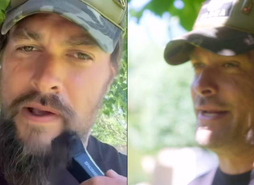 El brutal cambio de look de Jason Momoa.