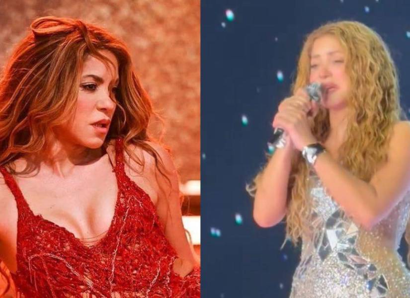 Shakira se ha mostrado vulnerable en varias instancias de su gira, la más reciente en Querétaro al cantar Última.