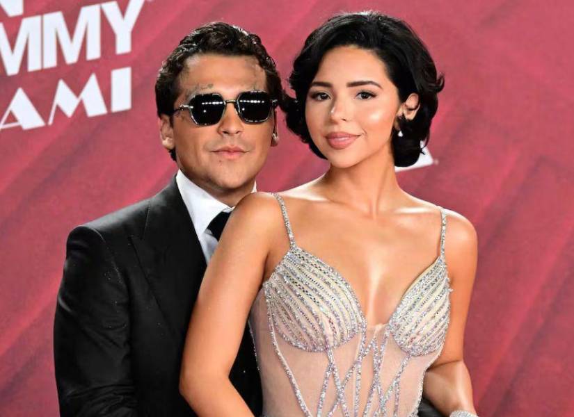 Ángela Aguilar y Christian Nodal en los Latin Grammy.