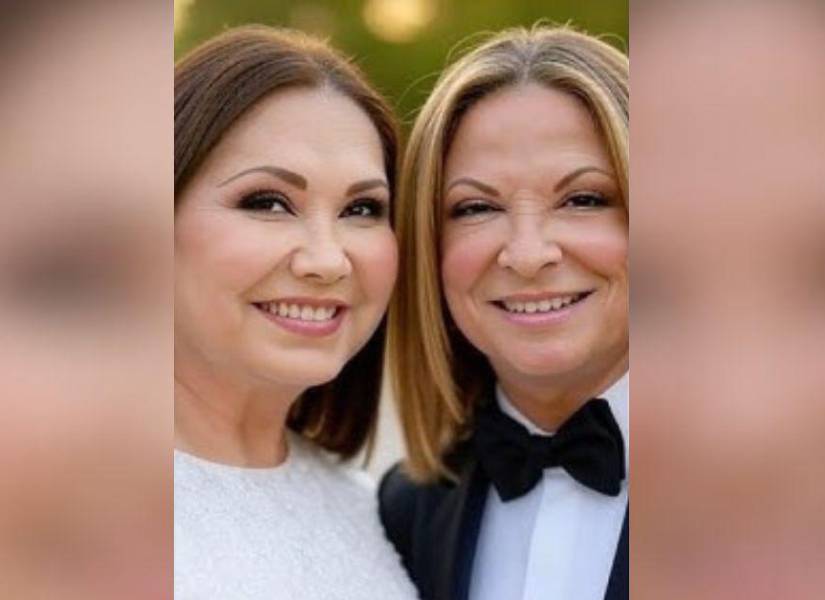 Imagen de Ana Gabriel y la Dra. Polo creada con IA.