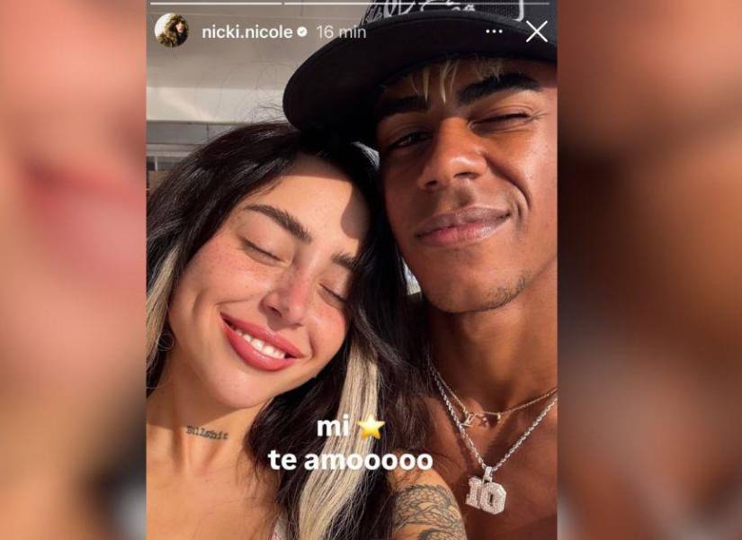 La fotografía que publicó Nicki Nicole en su Instagram.