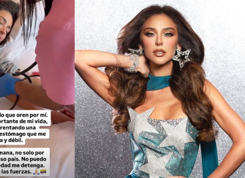 Publicación con la que Nadia Mejía anunciaba que estaba lidiando con una infección bacteriana.