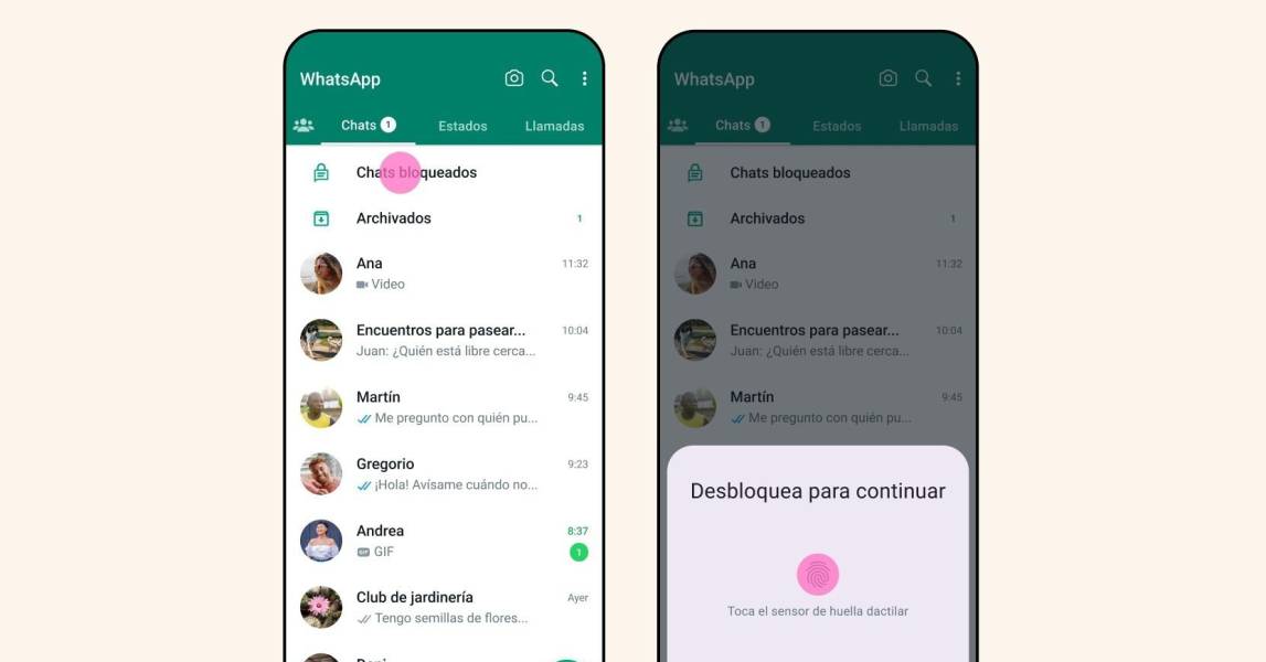 WhatsApp desarrolla un código secreto para acceder a chats bloqueados desde dispositivos vinculados