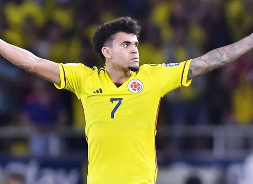 Díaz con la selección colombiana.