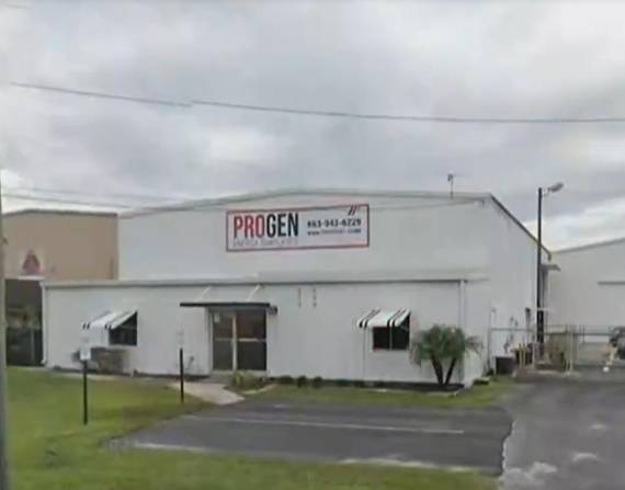 Exteriores de la empresa Progen.