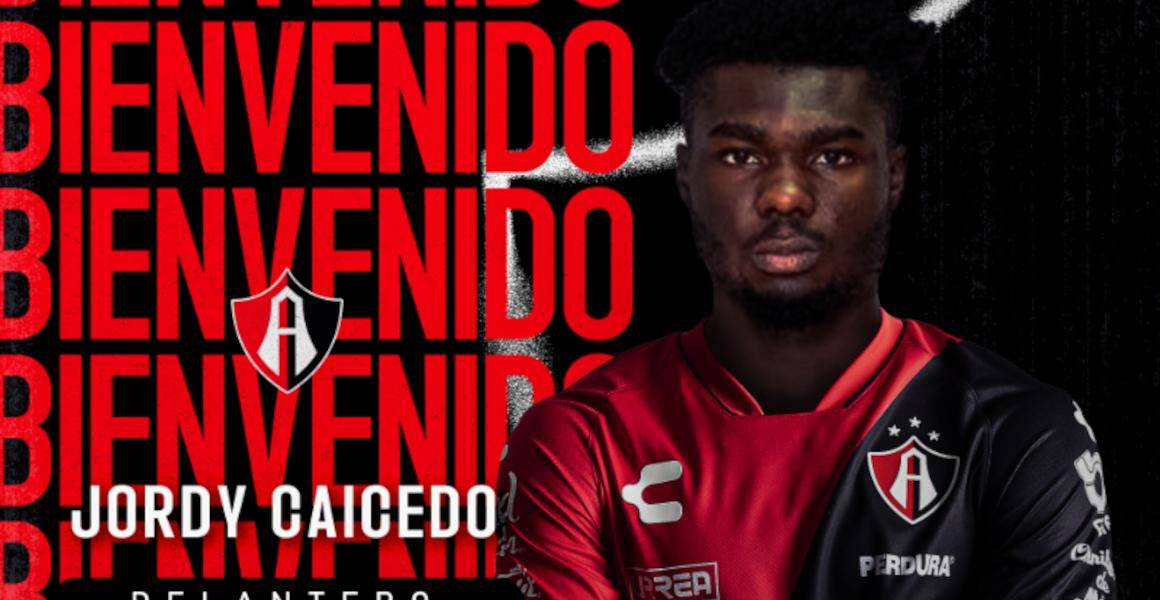Jordy Caicedo firma con el Atlas del fútbol mexicano