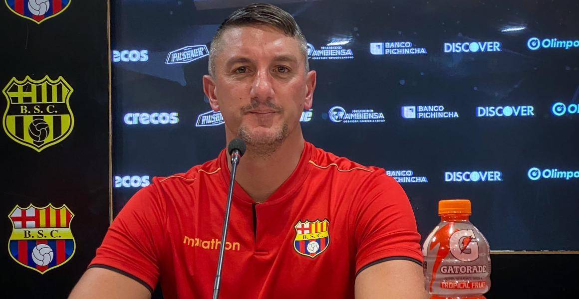 Corengia responsabiliza a los jugadores de Barcelona SC en la derrota frente a Sao Paulo