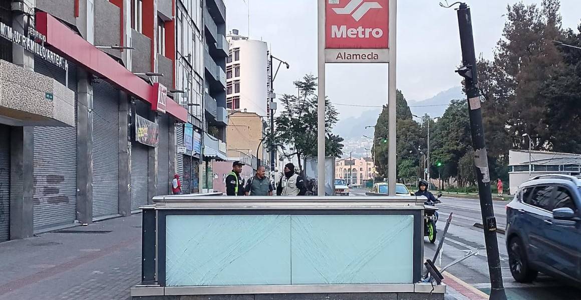 Metro de Quito: la parada de La Alameda resultó afectada por un choque