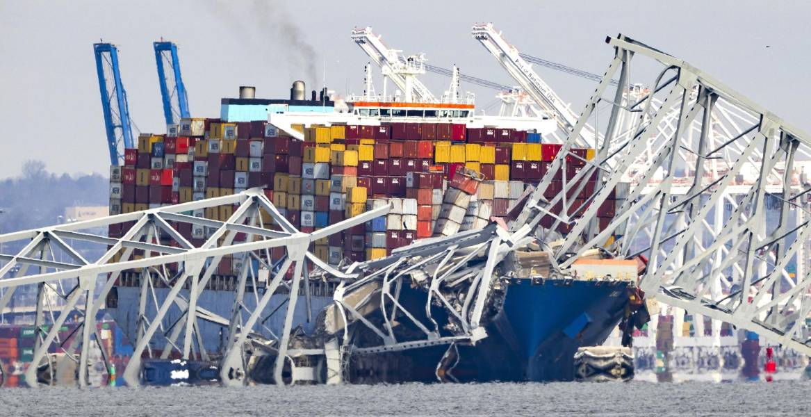 Estados Unidos: seis desaparecidos tras colapso del puente de Baltimore por el choque de un carguero