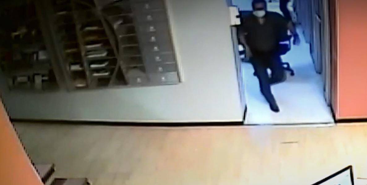 El momento del sismo en Ecuavisa, en el cerro del Carmen - Guayaquil