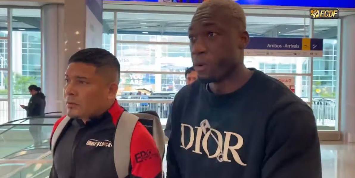 Felipe Caicedo ya está en Manta para sumarse a la pretemporada de Barcelona SC