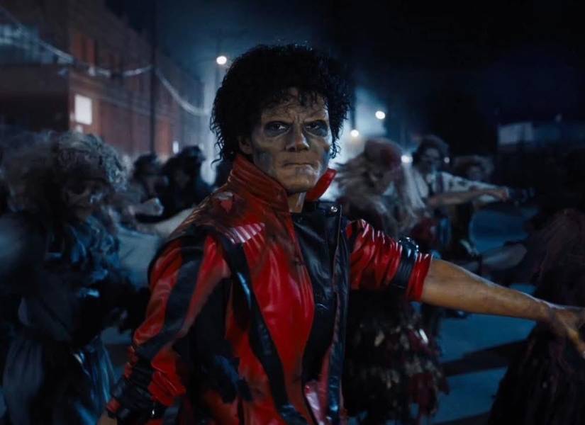 Jafaar Jackson interpretando el videoclip de Thriller.