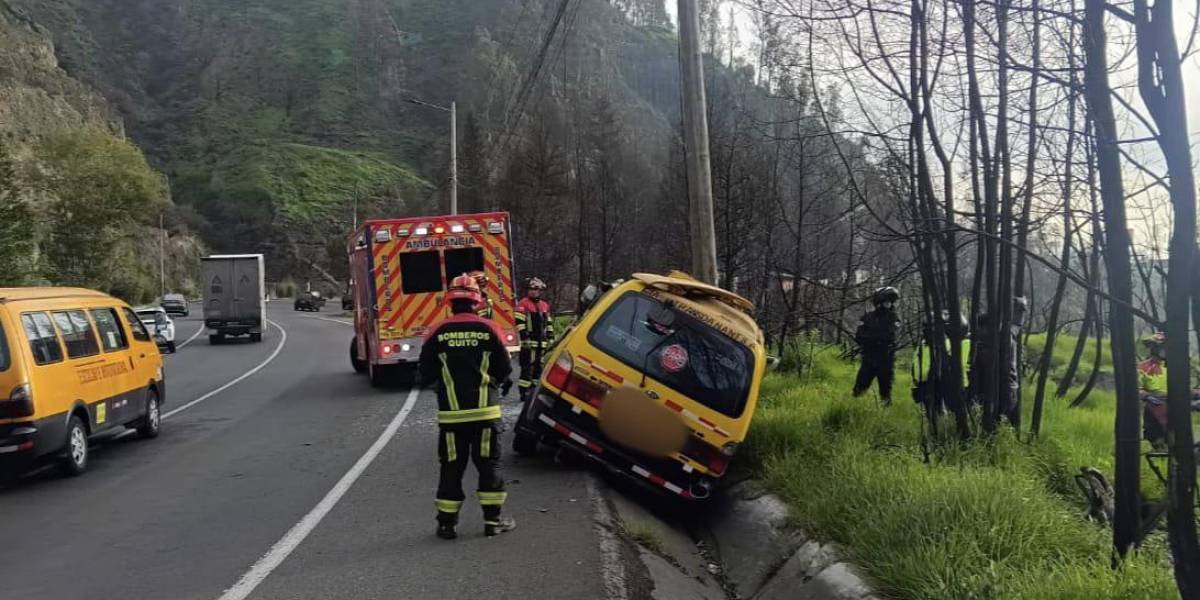 Quito: un siniestro de tránsito en la avenida Simón Bolívar dejó un muerto y dos afectados