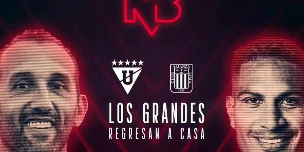 Liga de Quito jugará la Noche Blanca 2025 contra Alianza Lima de Barcos y Guerrero