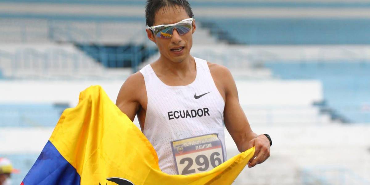 Andrés Chocho obtiene medalla de oro en torneo Sudamericano de atletismo