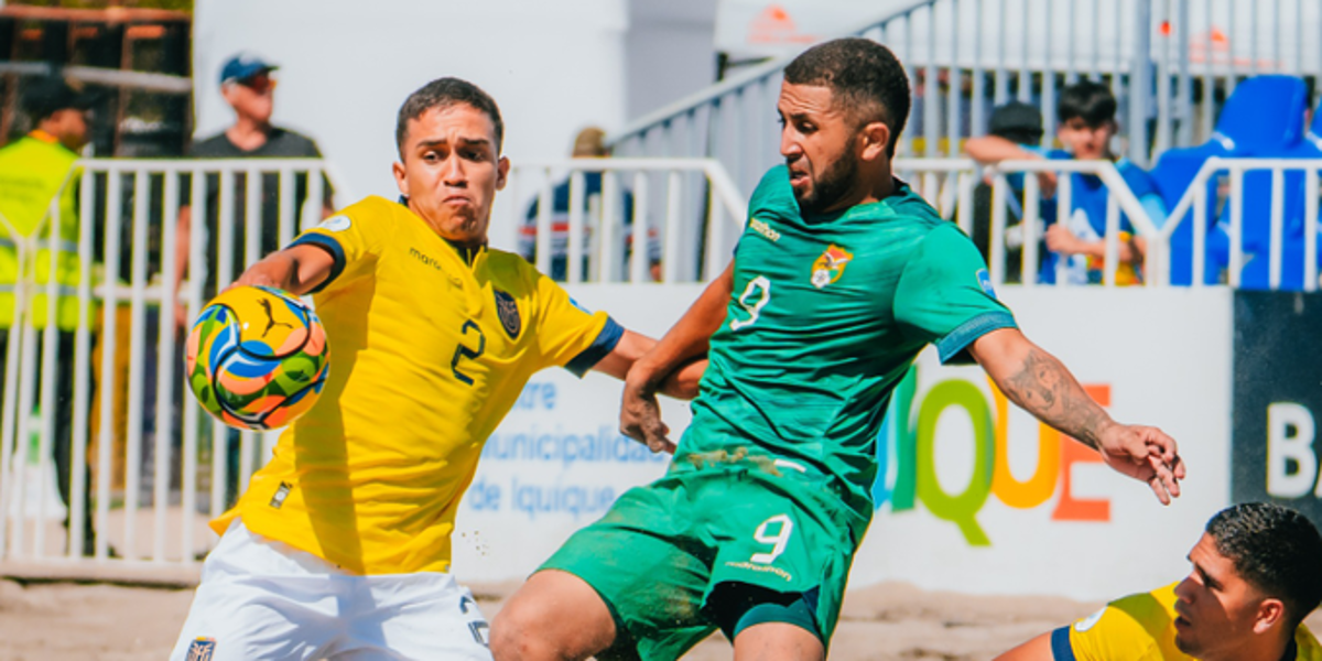 Bolivia derrotó a Ecuador en la Copa América Fútbol Playa 2025
