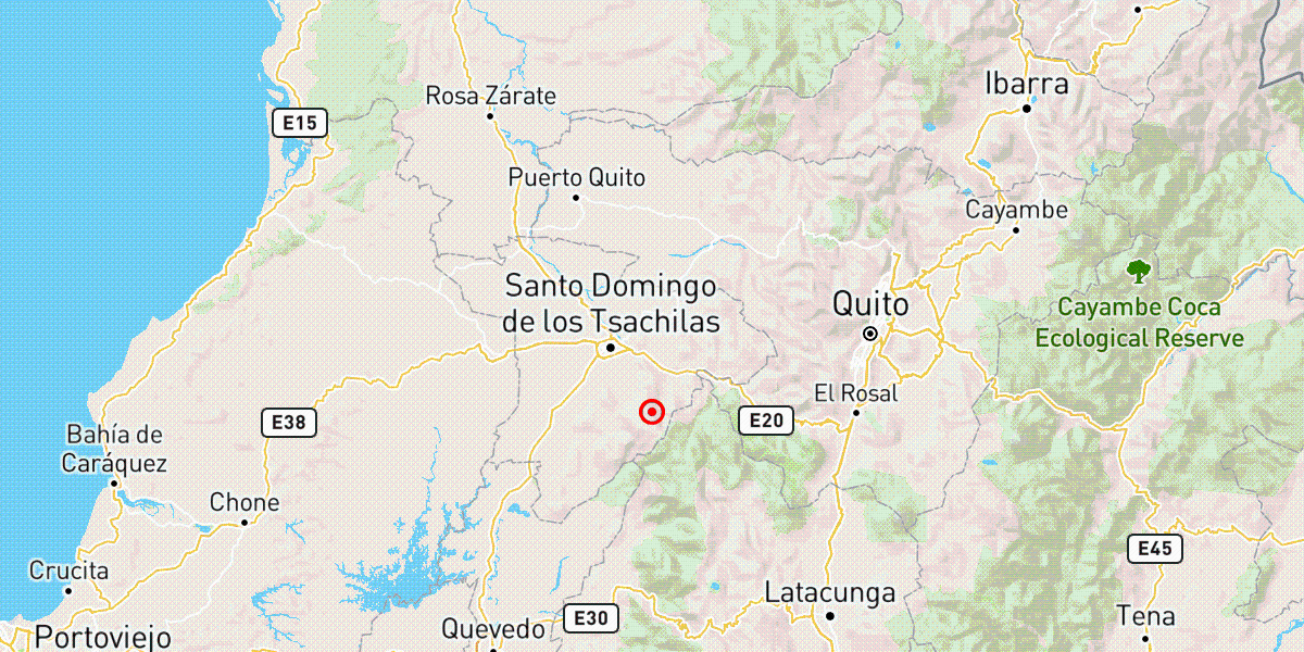 El Instituto Geofísico registró un sismo de magnitud 3,9 en Santo Domingo