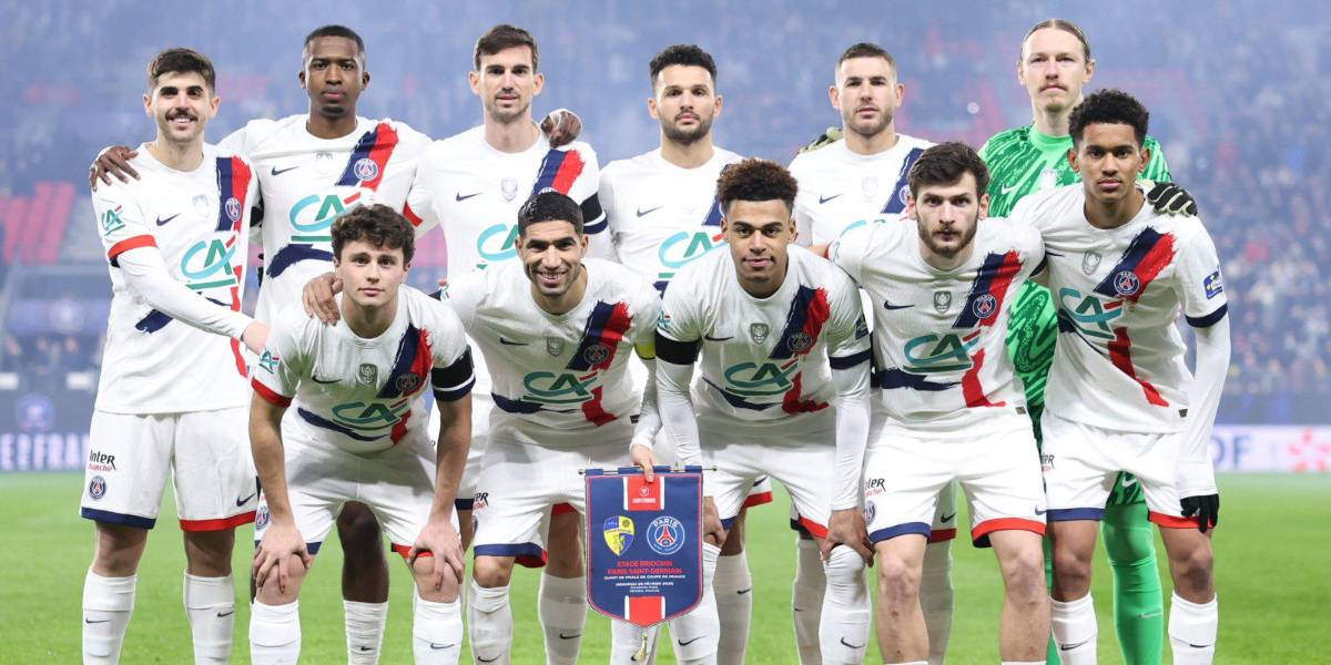 El París Saint-Germain, de Willian Pacho, goleó 7-0 al Stade Briochin por la Copa de Francia