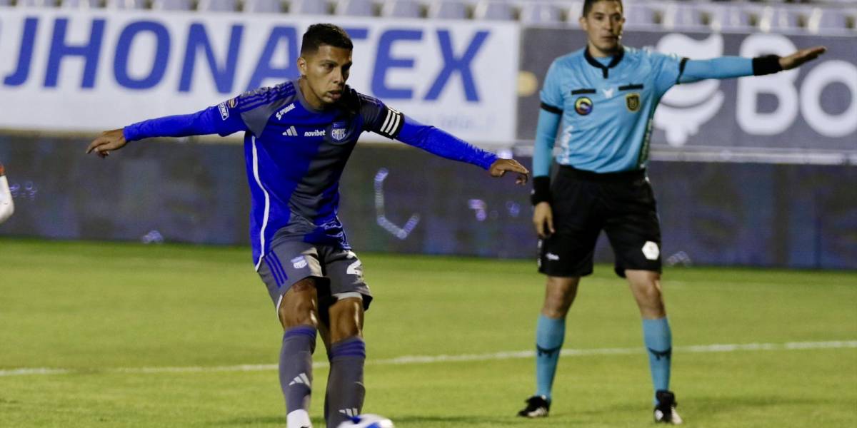 Emelec, con gol de penal, empató a Técnico Universitario en Ambato