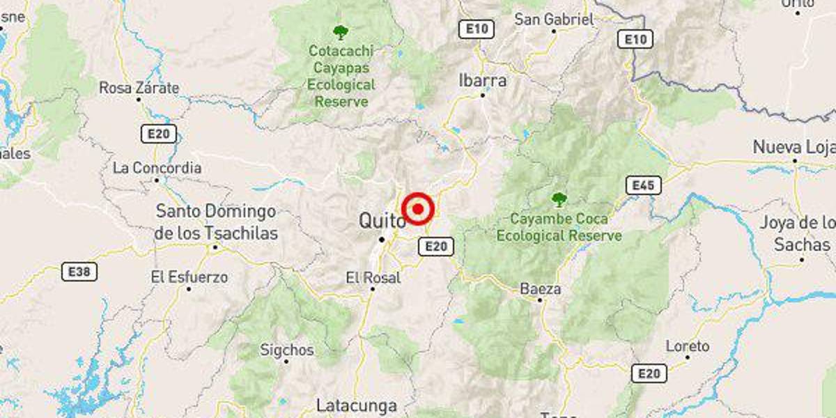 Un sismo de magnitud 2,9 sacudió el suroriente de Quito el 12 de diciembre