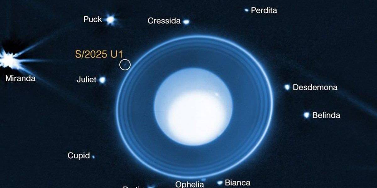 El telescopio James Webb descubre una nueva luna queorbita alrededor de Urano