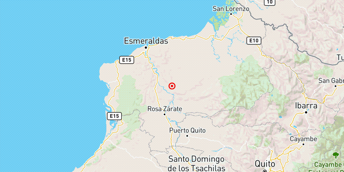 Un sismo de magnitud 4,5 se registró en Esmeraldas este 20 de julio