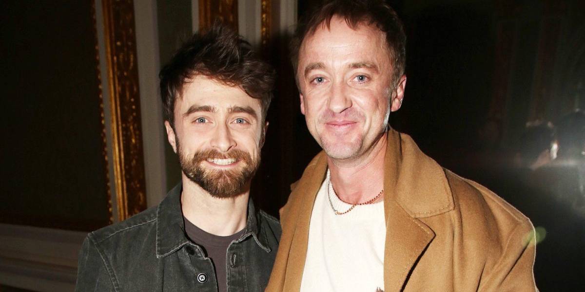 Daniel Radcliffe y Tom Felton, conocidos por sus personajes Harry Potter y Draco Malfoy, se reencontraron en Nueva York
