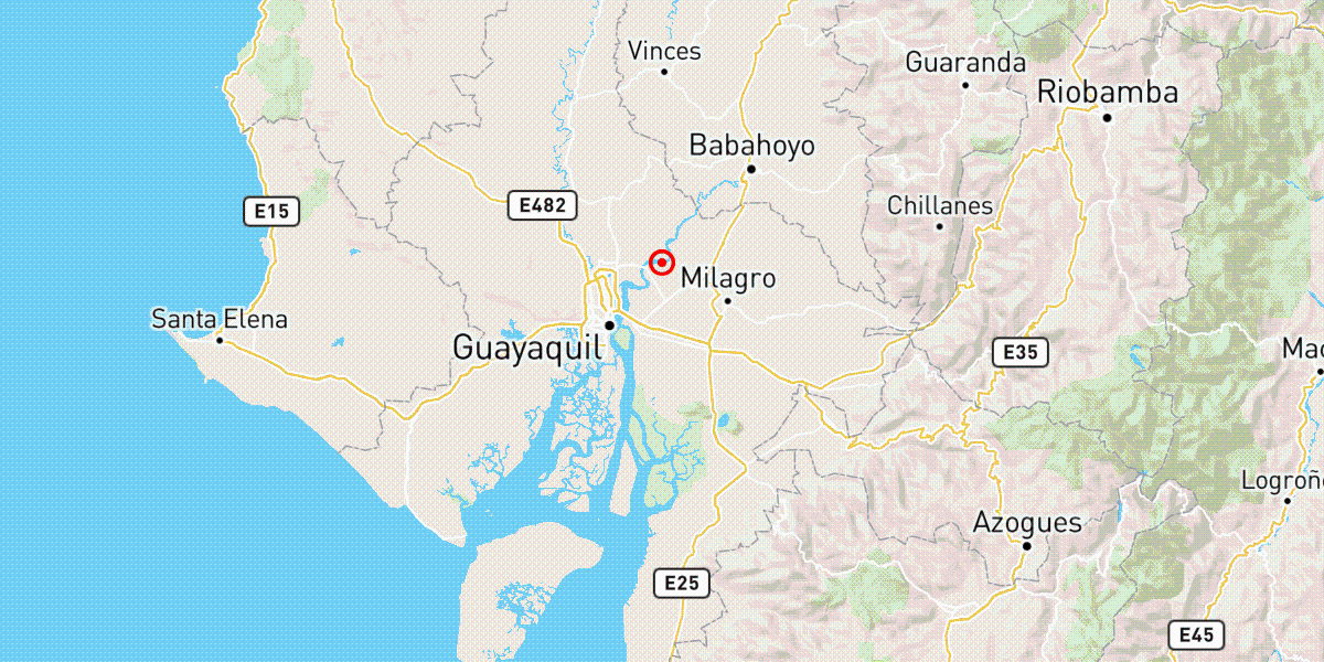 El Instituto Geofísico registra sismo de magnitud 3,3 en Samborondón