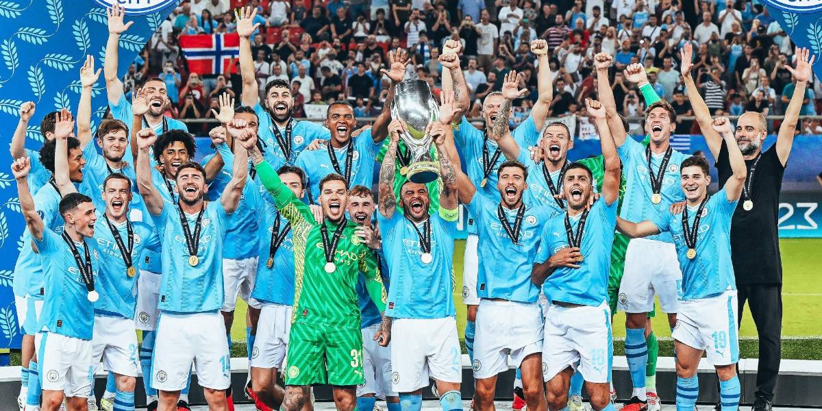 Manchester City derrotó en penales al Sevilla y logró su primera Supercopa de Europa