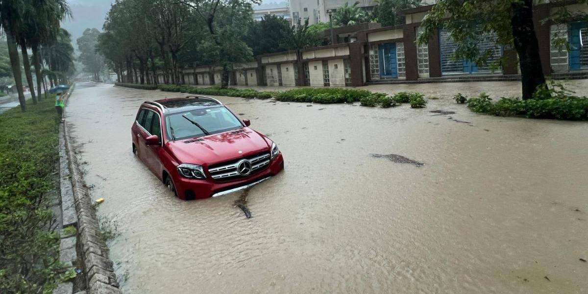 China: Hong Kong registra la mayor lluvia diaria en agosto desde 1884