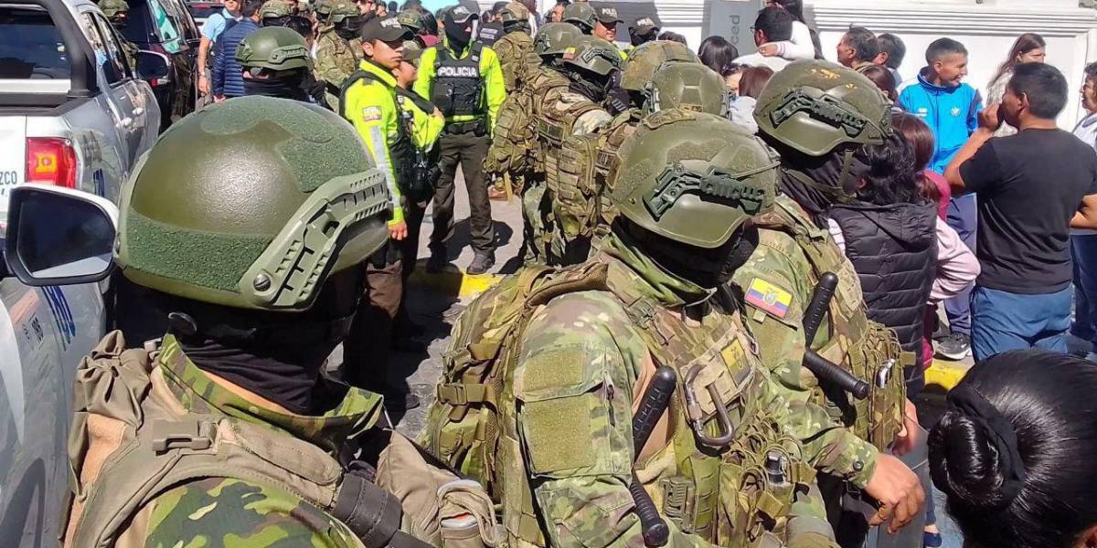 Latacunga, sede temporal del Ejecutivo, fuertemente militarizada horas antes del paro nacional