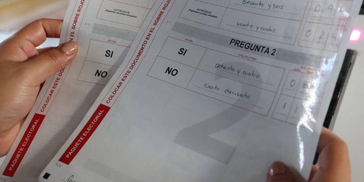 Elecciones Ecuador 2023: el diseño de papeletas para comicios y consultas populares fue aprobado