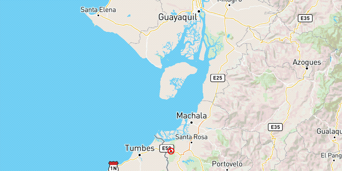 El Instituto Geofísico registró un sismo de magnitud 4,3 en Huaquillas