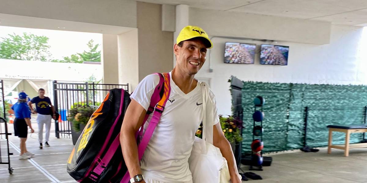 Nadal ya está en Cincinnati después de su retiro en Wimbledon