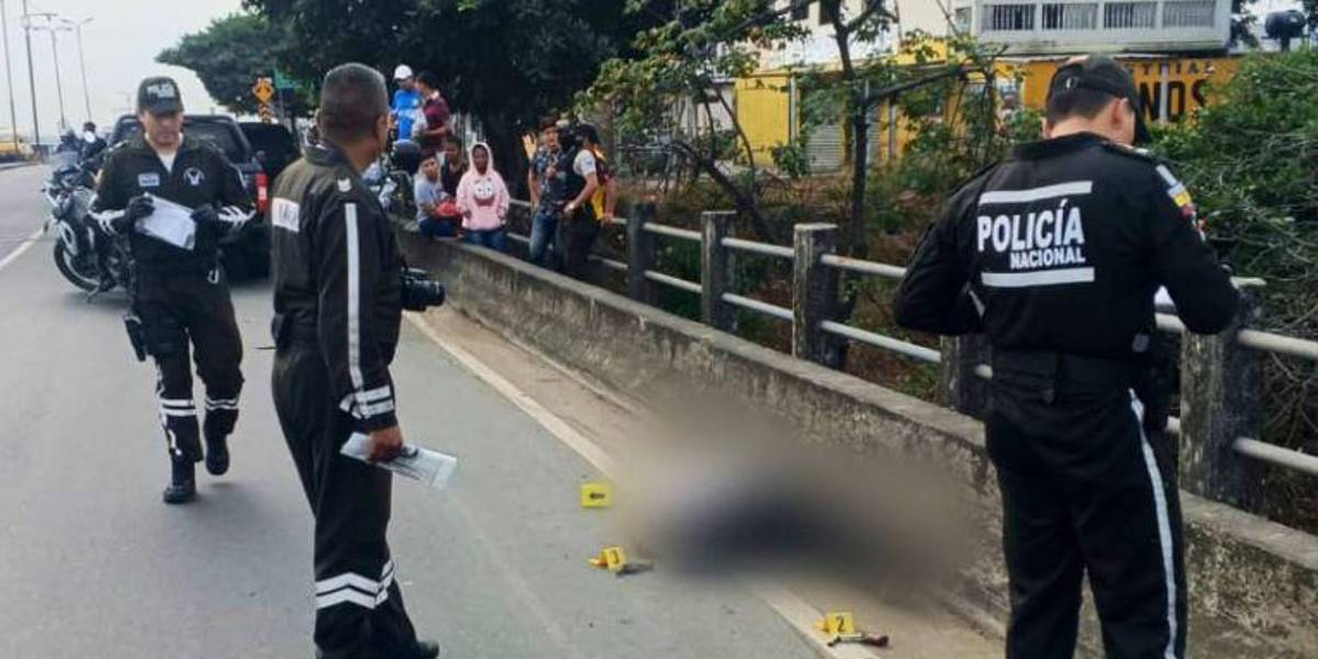 Un presunto delincuente fue abatido en la avenida Perimetral, en Guayaquil