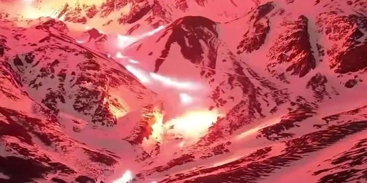 Argentina: Paisaje en Ushuaia brillo a causa de la bajada de las antorchas