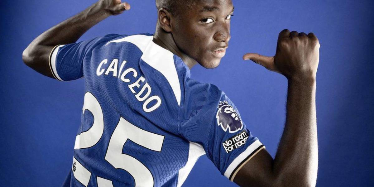 La camiseta de Moisés Caicedo en el Chelsea ya está disponible y esto es lo que cuesta