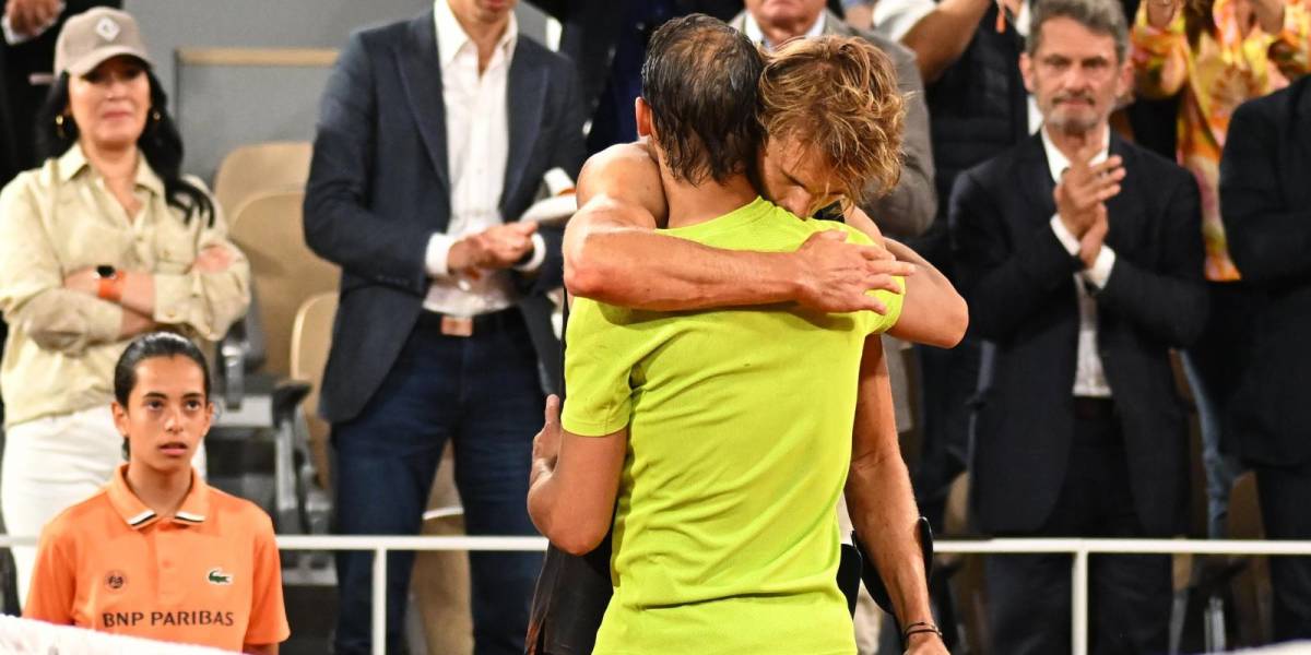 Rafael Nadal llega a la final de Roland Garros por lesión de Zverev
