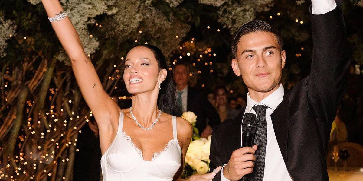 Paulo Dybala y Oriana Sabatini compartieron más fotos de su casamiento