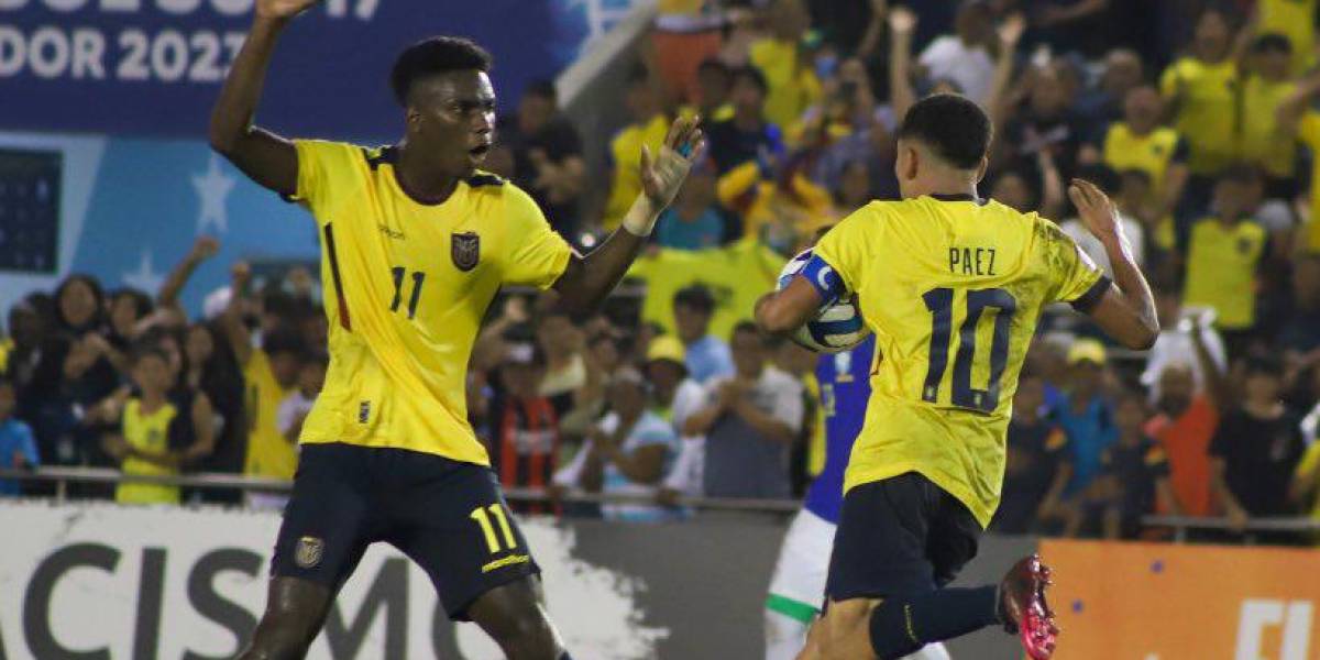 Sudamericano Sub 17: Kendry Páez brilló en su debut con la selección ecuatoriana