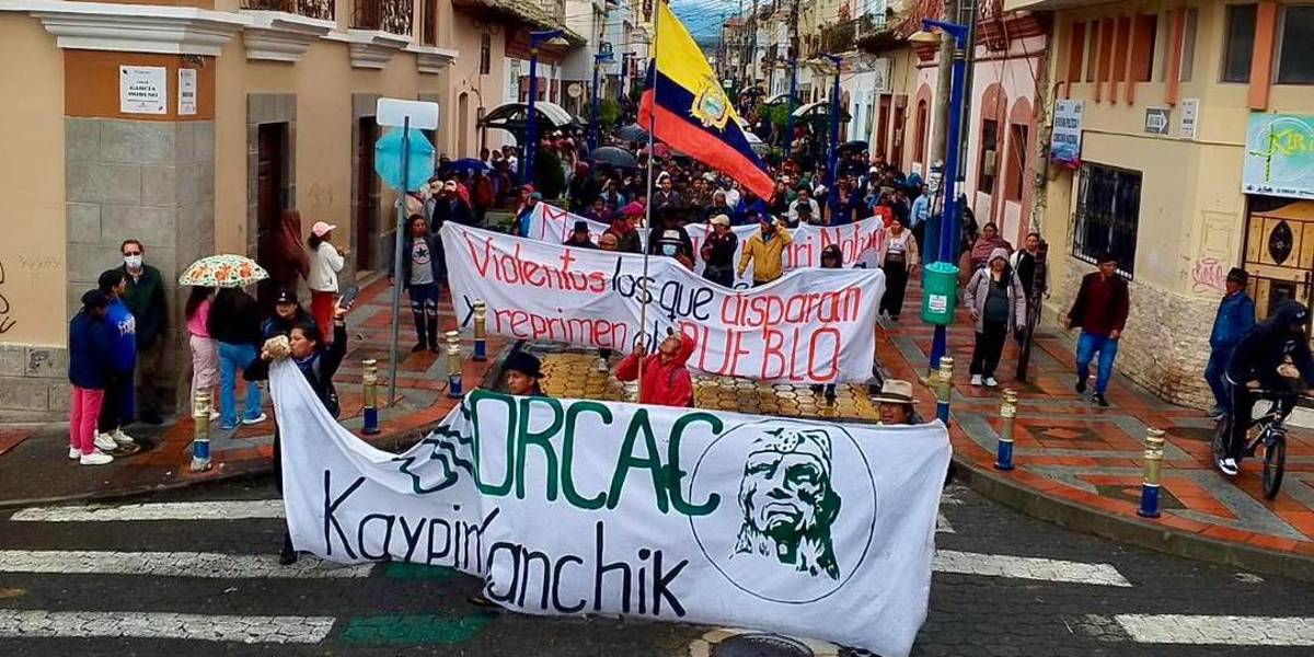 La Unorcac se mantiene en resistencia y anuncia una gran marcha el 23 de octubre en Cotacachi