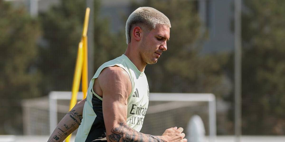 Franco Mastantuono completó su primer entrenamiento con el Real Madrid