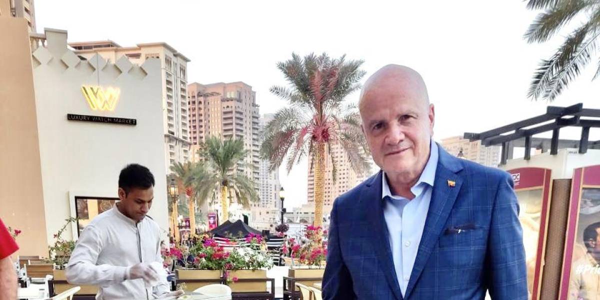 Borrero se reunió con Ghanim Al-Muftah, el embajador de la FIFA en Qatar 2022