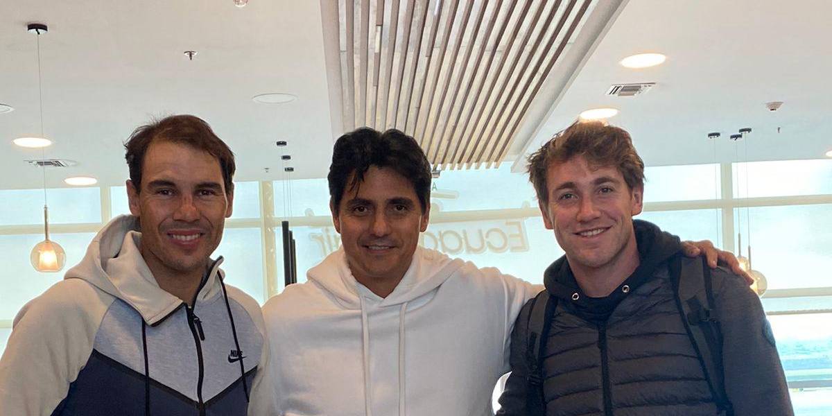 Rafael Nadal y Casper Ruud ya están en Ecuador para su partido de exhibición