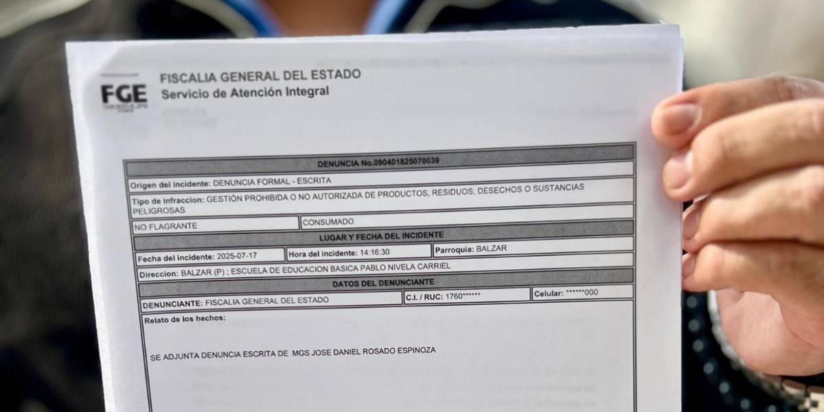 Ministerio de Educación denunció ante Fiscalía la intoxicación química de estudiantes en Balzar